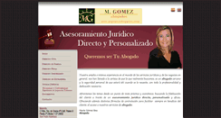 Desktop Screenshot of mgomezabogados.com