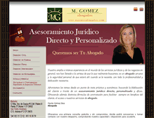 Tablet Screenshot of mgomezabogados.com